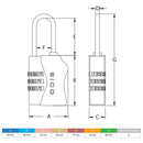 Candado Odis TSA 33mm Verde – TSA