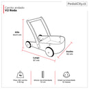 Carrito andador V2 Roda rosa