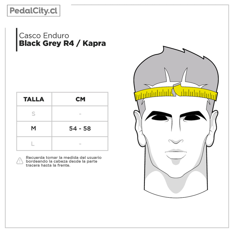 Casco Enduro R4 Kapra Black Grey