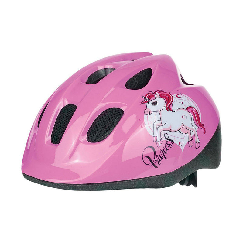 Casco Junior unicornio rosado