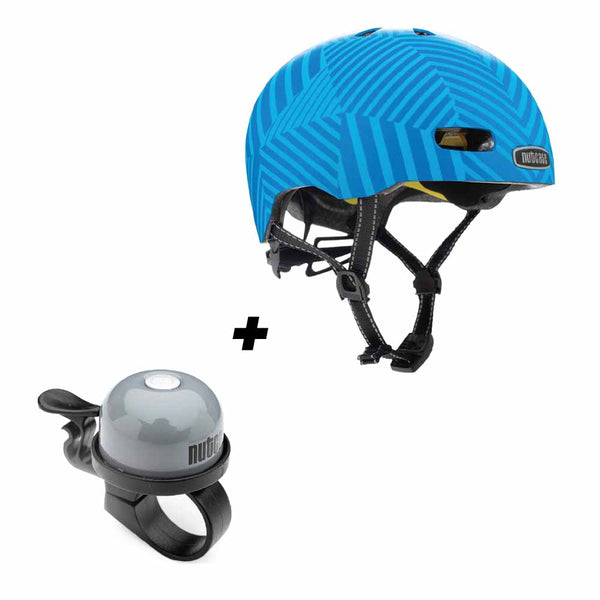 Casco NutcaseLittle Nutty Moody Blue MIPS + campanilla