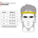 Casco Urbano Con Luz Powerbike Purpura