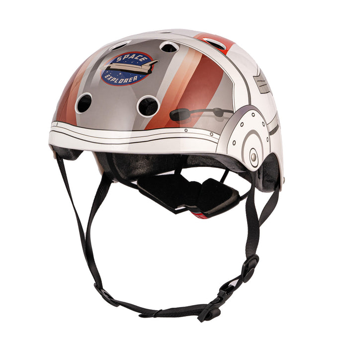 Casco urbano Hornit Astronaut blanco con diseño de astronauta visto de frente