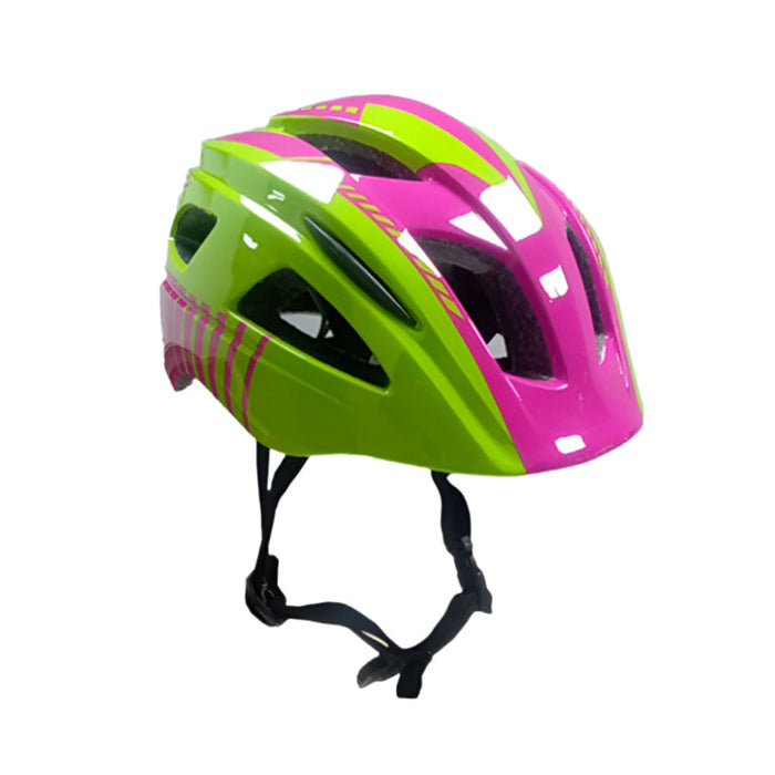 Casco sport Foss, niños, rosado y verde