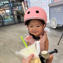 Casco infantil Globber Go Up Lights Pastel Pink