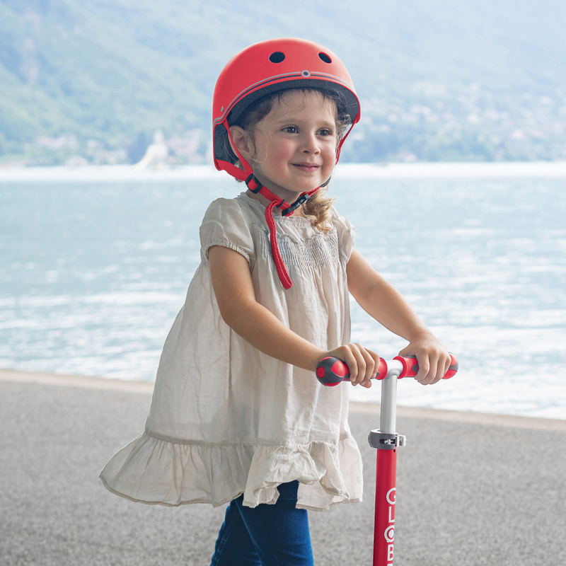 Casco infantil Globber Primo Lights Red