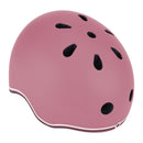 Casco infantil Globber Go Up Lights Deep Pastel Pink vista en ángulo