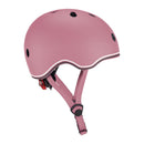 Casco infantil Globber Go Up Lights Deep Pastel Pink vista lateral derecha