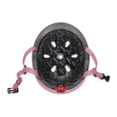 Casco infantil Globber Go Up Lights Deep Pastel Pink interior acolchado y correas