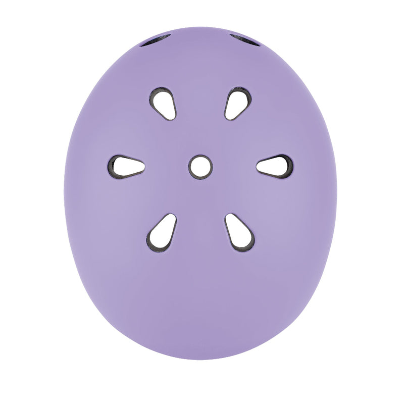 Casco infantil Globber Go Up Lights Lavender