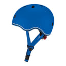Casco infantil Globber Go Up Lights Navy Blue vista lateral izquierda