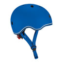 Casco infantil Globber Go Up Lights Navy Blue vista lateral derecha