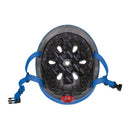 Casco infantil Globber Go Up Lights Navy Blue interior acolchado y correas