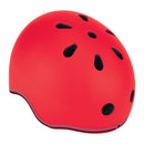 Casco infantil Globber Go Up Lights New Red vista en ángulo