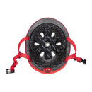 Casco infantil Globber Go Up Lights New Red interior acolchado y correas
