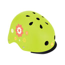Casco infantil Globber Primo Fantasy Lime Green Flowers
