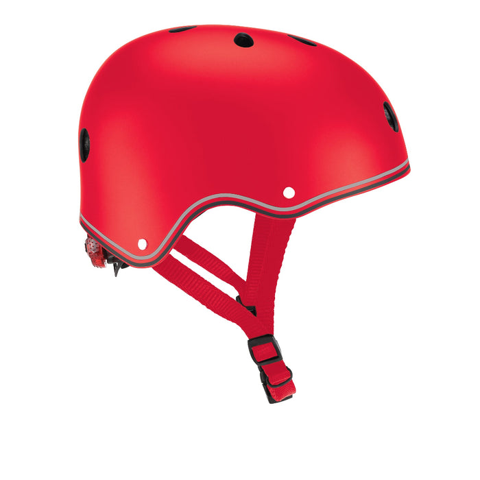 Casco infantil Globber Primo Lights, niños, rojo