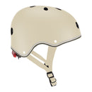 Casco infantil Globber Primo Lights Taupe vista lateral derecha