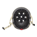 Casco infantil Globber Primo Lights Taupe interior acolchado y correas