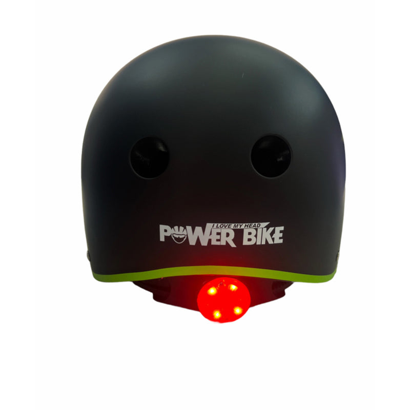 Casco urbano con luz Powerbike Black Green