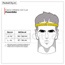 Casco urbano con luz Powerbike Black Green