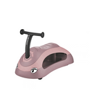 Correpasillos Globber Walk n Roll 2 en 1 Ecologic Berry vista frontal en ángulo con stickers de ojos