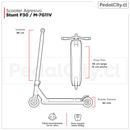 Scooter agresivo Pedalcity Stunt F30 M-7G11V negro