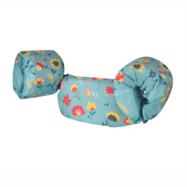 Flotador con alitas Flores Celeste