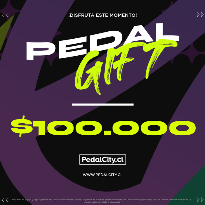 Gift card Pedalcity de $100.000