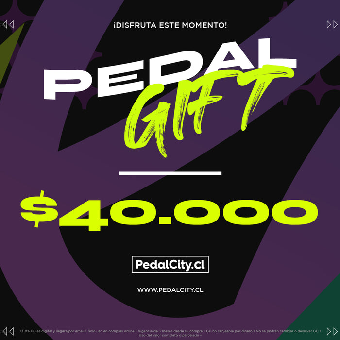 Gift card Pedalcity de $40.000