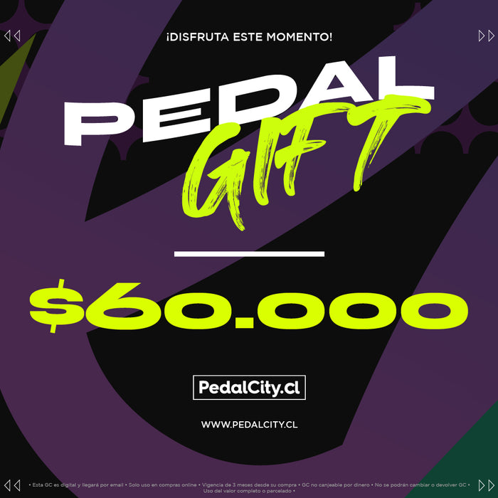 Gift card Pedalcity de $60.000