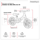 Bicicleta de Balance Globber Go Bike Elite New Red Aro 10"