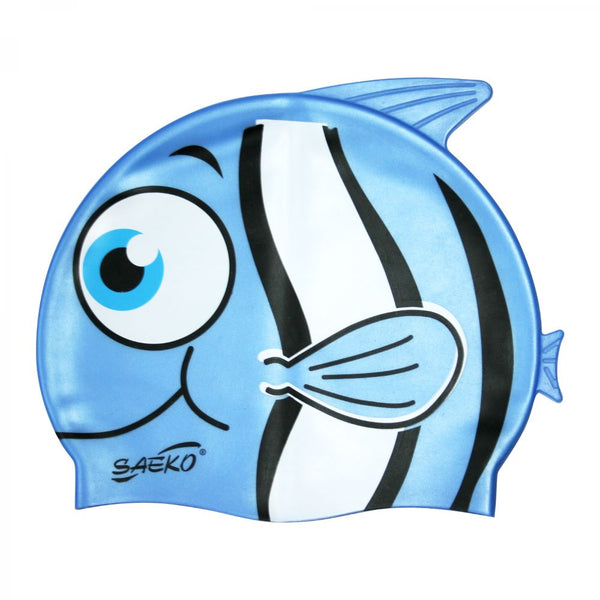 Gorra de natación silicona Fish Azul