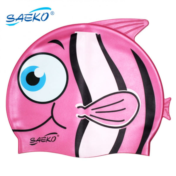 Gorra de natación silicona Fish Rosa