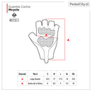 Guante Cortos Mcycle celeste/rosado