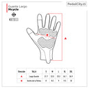 Guante Largo Mcycle rosado/celeste