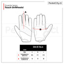 Guante largo Touch OnWheels! negro