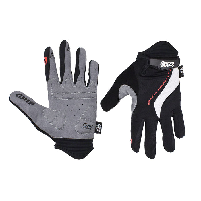 Par de guantes largos Crank Air Comfort System negros