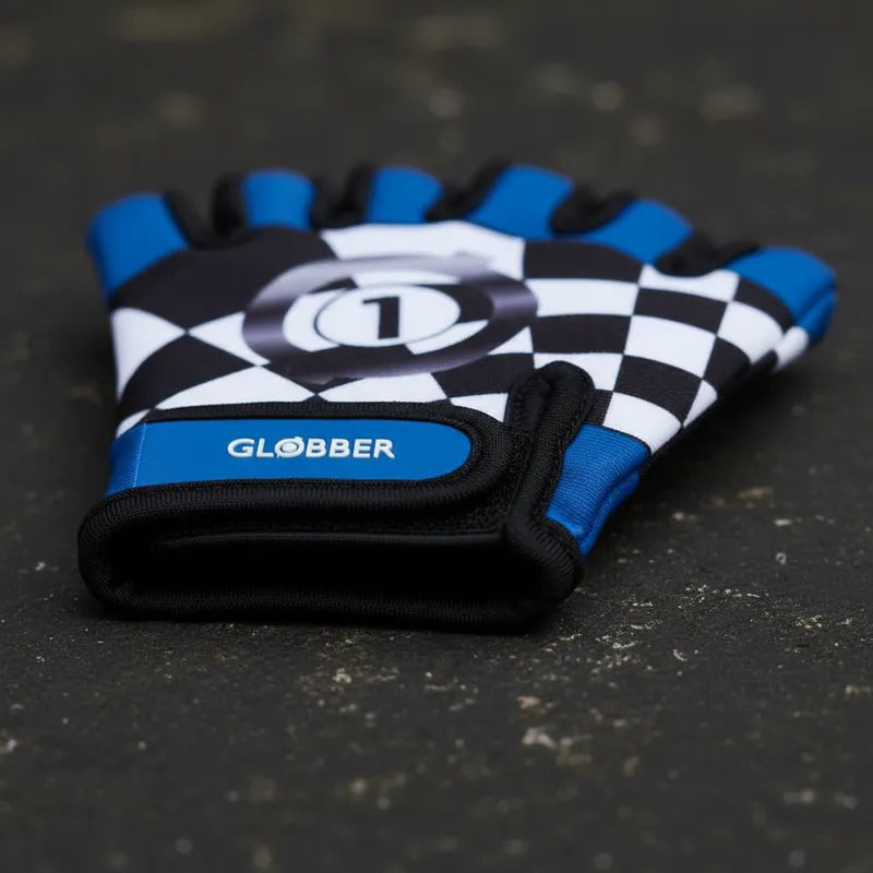 Guantes infantiles Globber Navy Blue Racing
