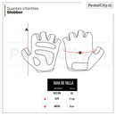 Guantes infantiles Globber Navy Blue Racing