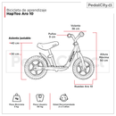 Bicicleta de aprendizaje HapToo Red/Brown Aro 10"