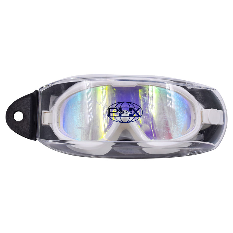 Lentes de natación para adulto UV Shield antifog blanco