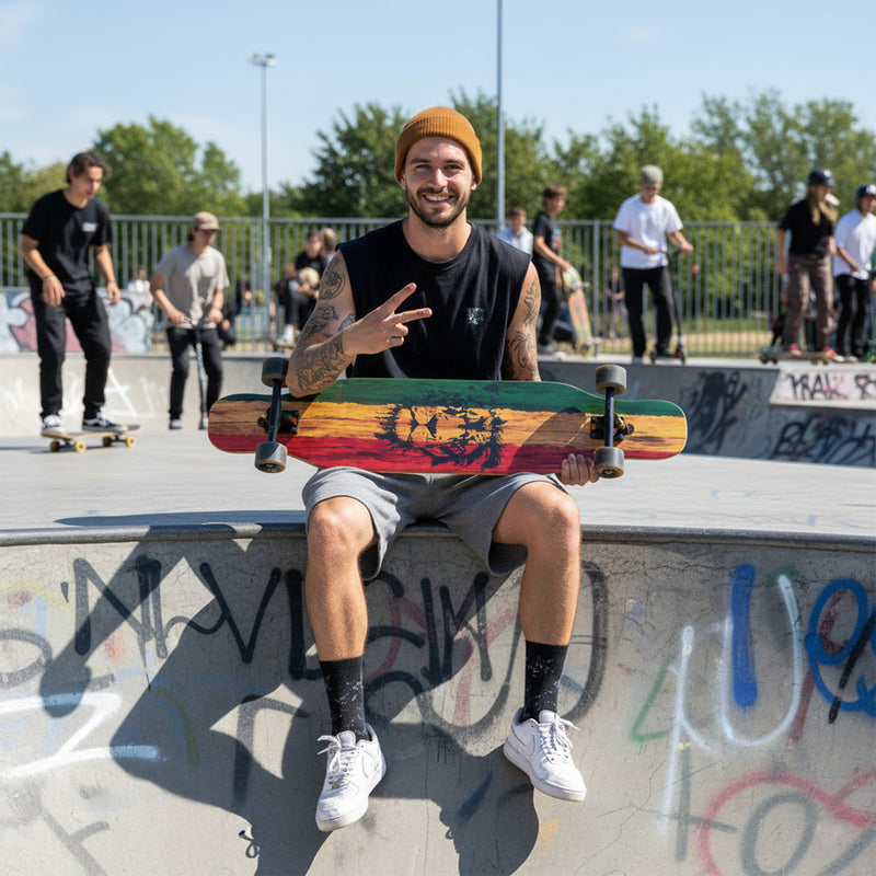 Longboard Puente León Rastafari