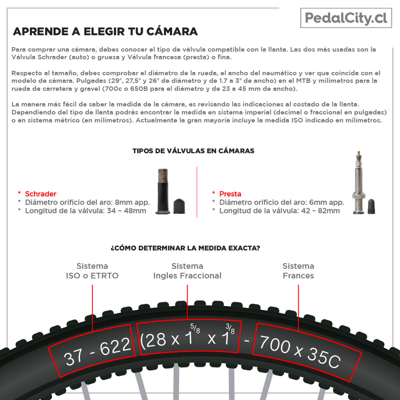 Cámara de Aire para Bicicleta RBX aro 27.5