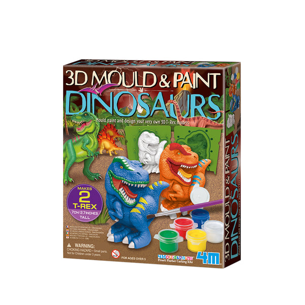 Moldea pinta Dinosaurios 3D