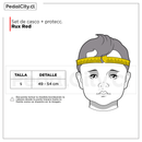 Set de casco + protecciones infantiles Rux Red