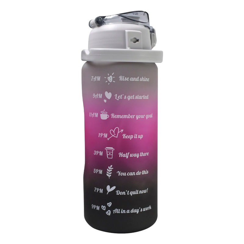 Pack de botellas motivacional Tomatodo 2litros Black Pink