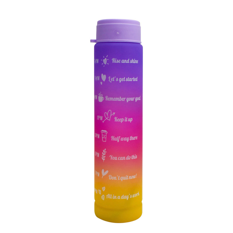 Pack de botellas motivacional Tomatodo 2litros Purple Yellow