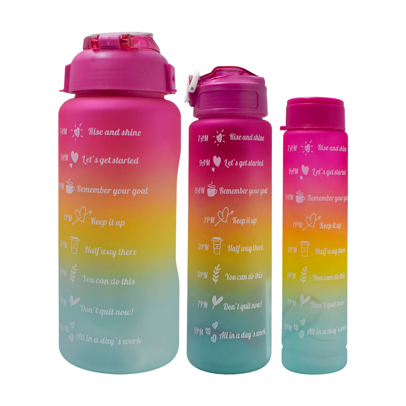 Pack de botellas motivacional Tomatodo 2litros Rainbow