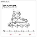 Patines en Línea Hook Fitness Power Blue HK-104
